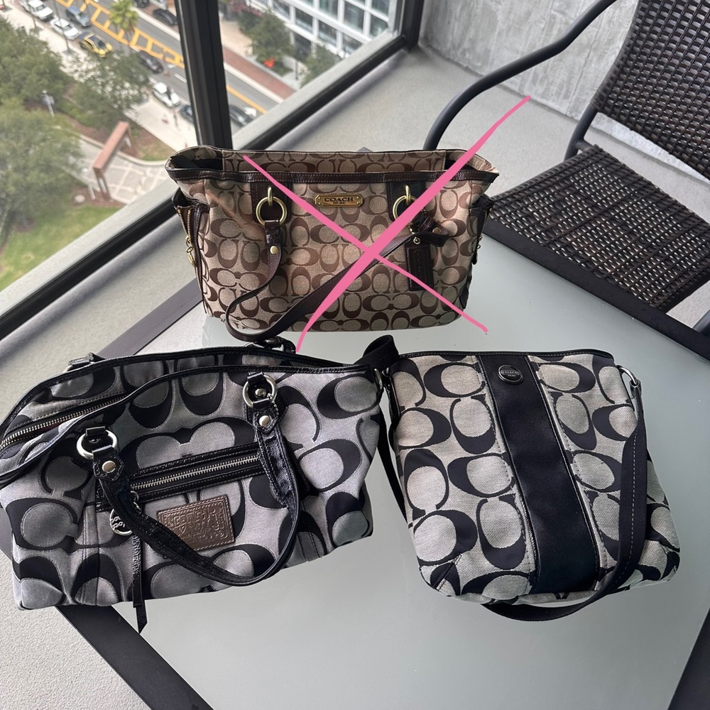 Coach bags bundle, only the black bags left